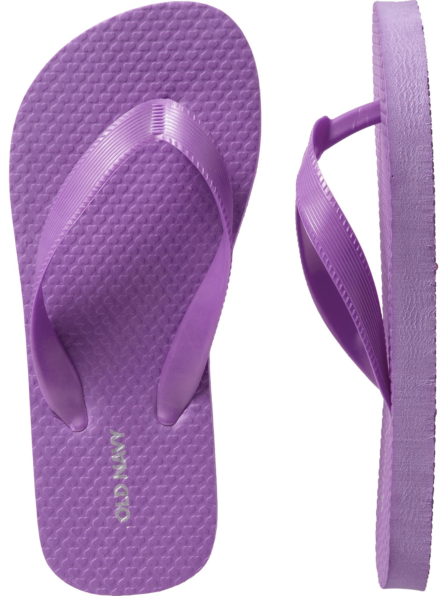 old navy purple flip flops