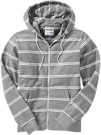 Men's Double-Stripe Fleece Hoodies
