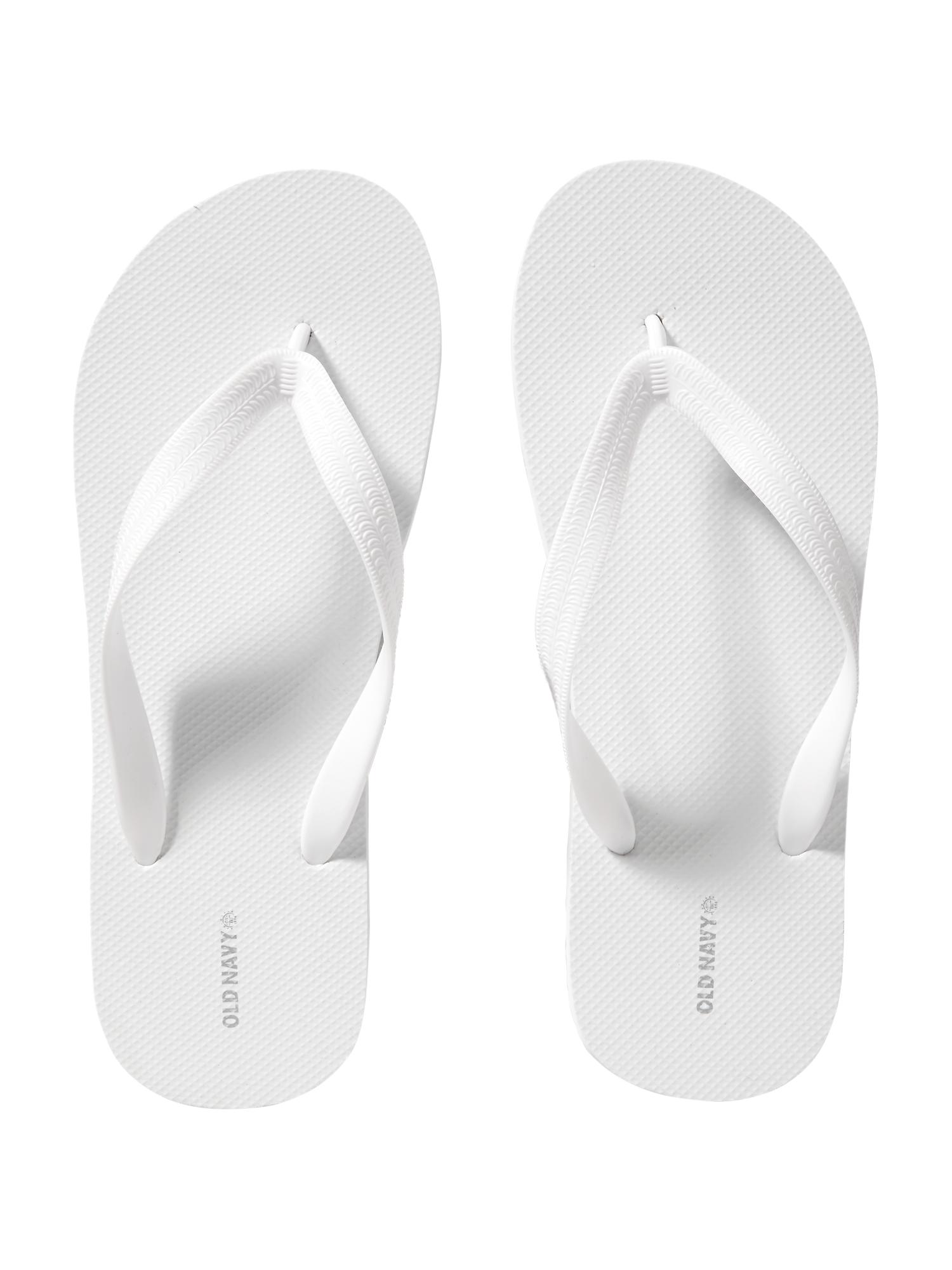 old navy white flip flops