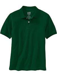 Boys Short-Sleeve Pique Polos