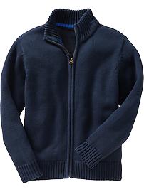 Boys Zip-Front Sweaters