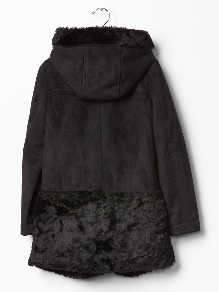 Shearling duffle coat