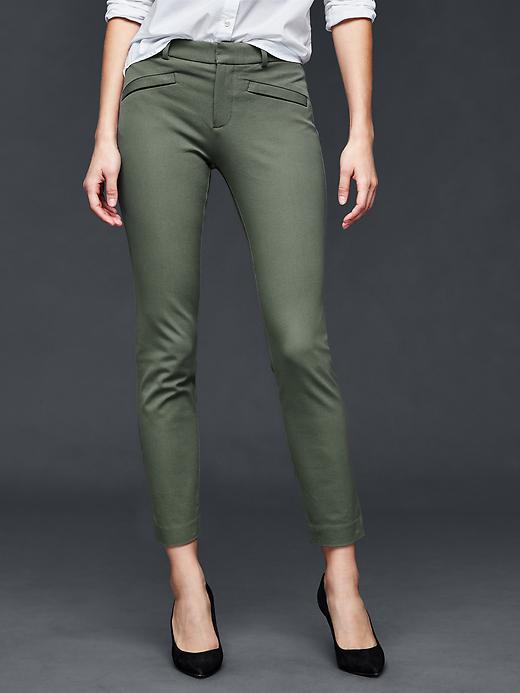 gap khakis slim stretch womens