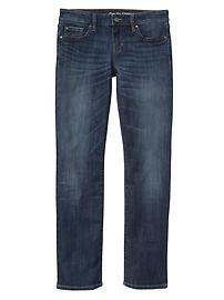 gap mid rise real straight jeans