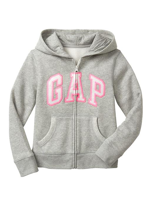 Kids Gap Logo Zip Hoodie In Fleece