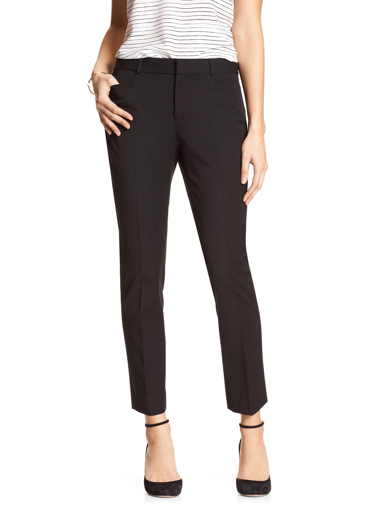 slim ankle trousers