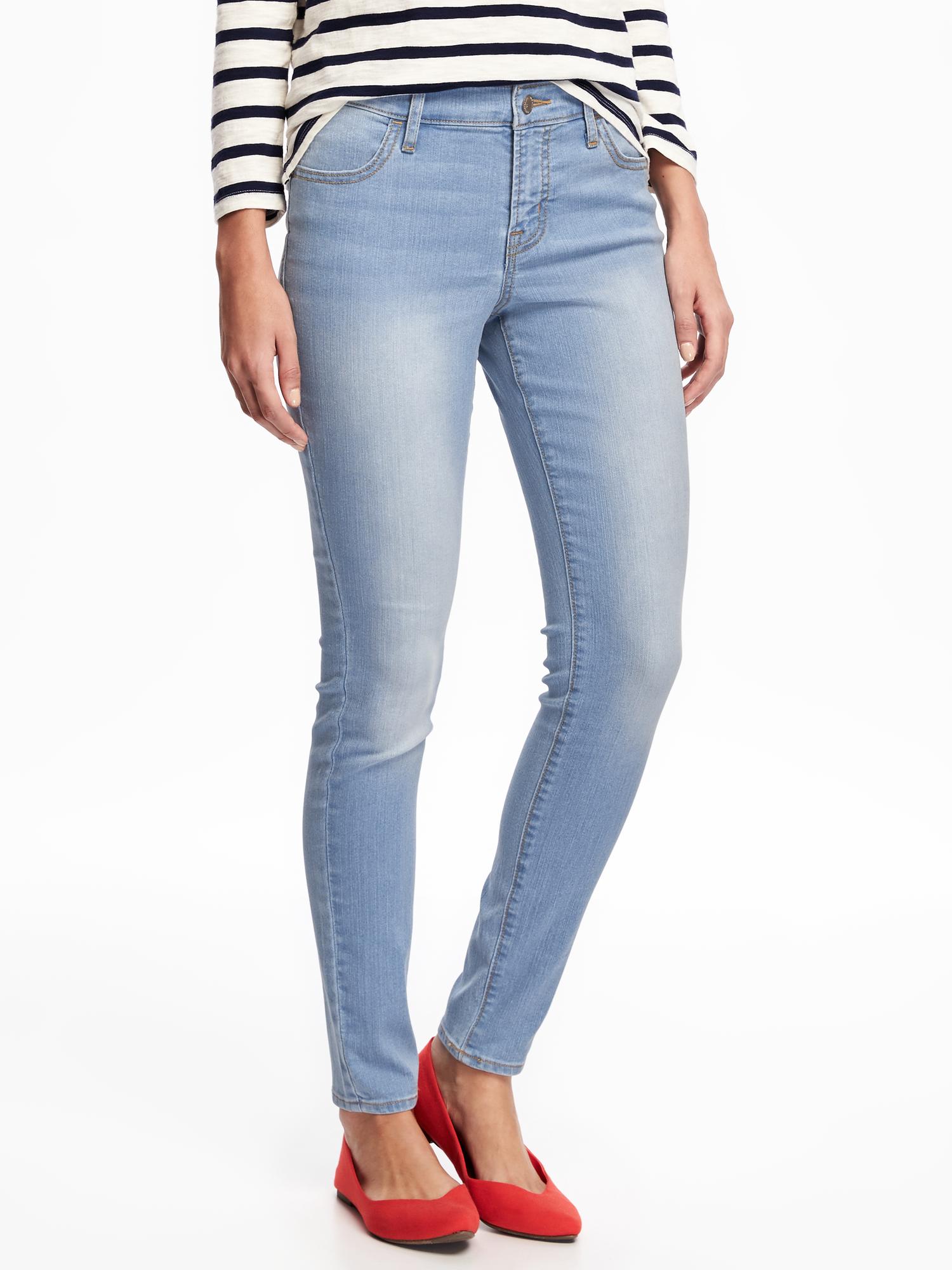 old navy mid rise super skinny jeans