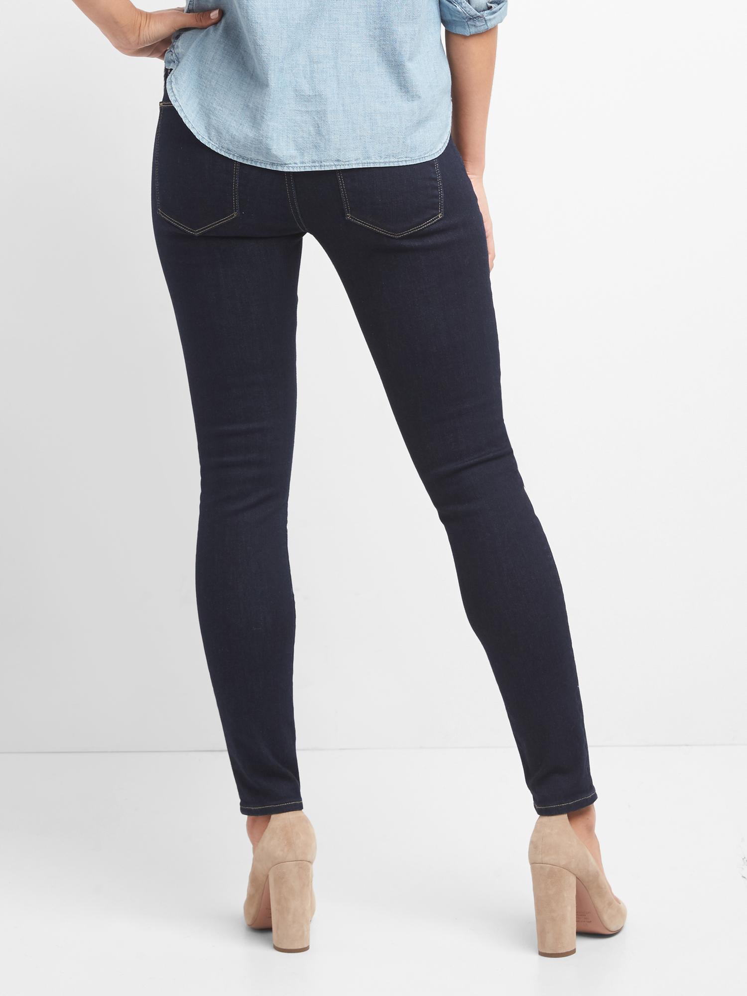 gap mid rise true skinny