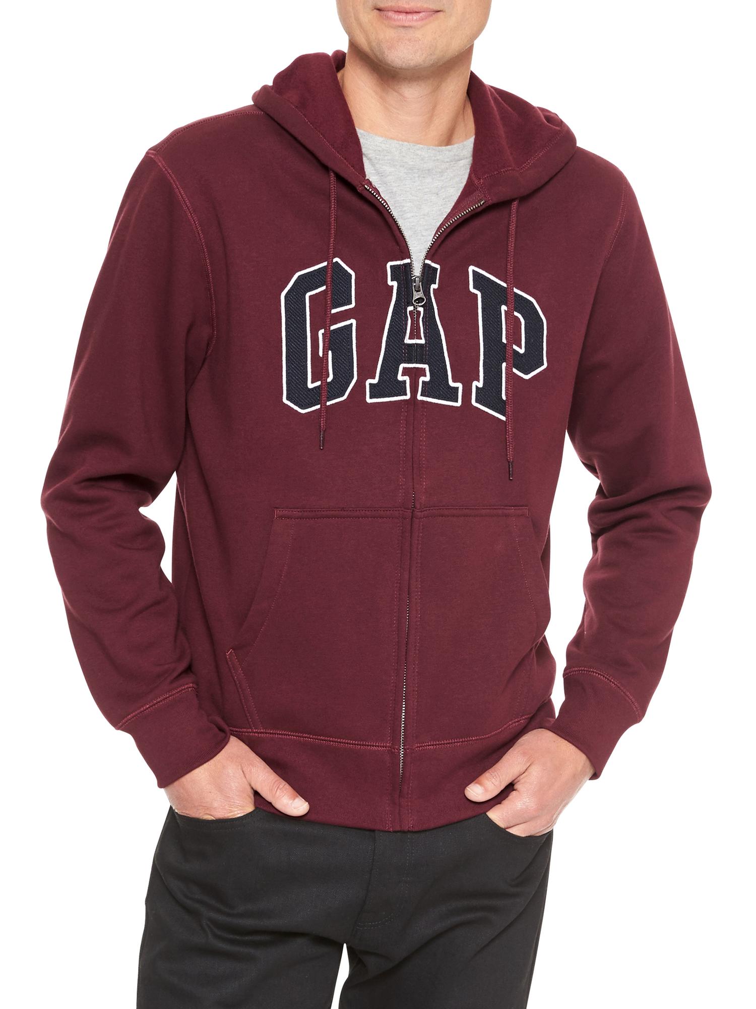 burgundy gap hoodie