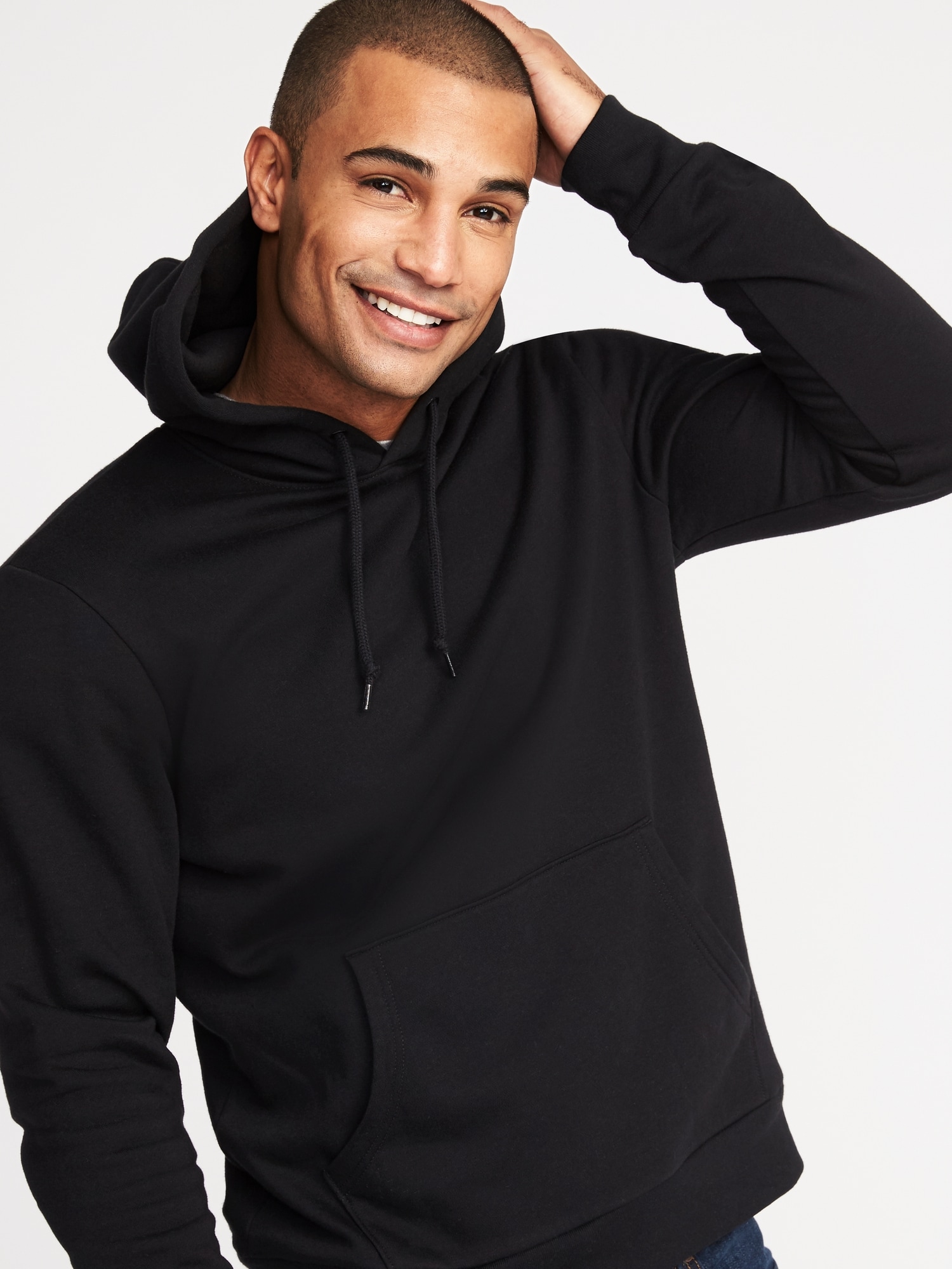 mens black pullover hoodie