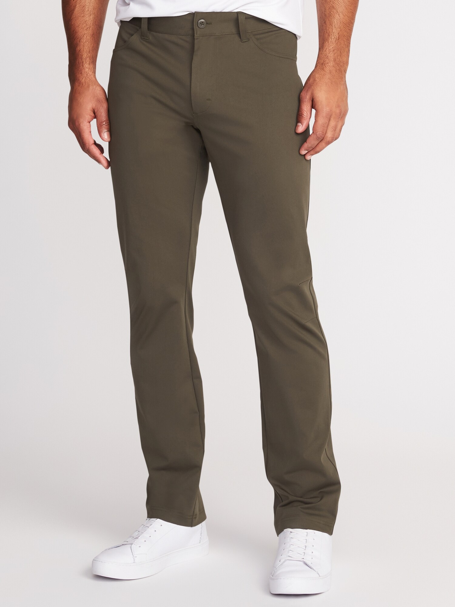 Slim Go-Dry Built-In Flex Performance Pants for Men