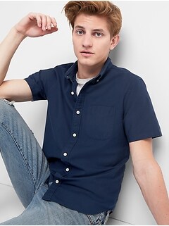 gap short sleeve button down