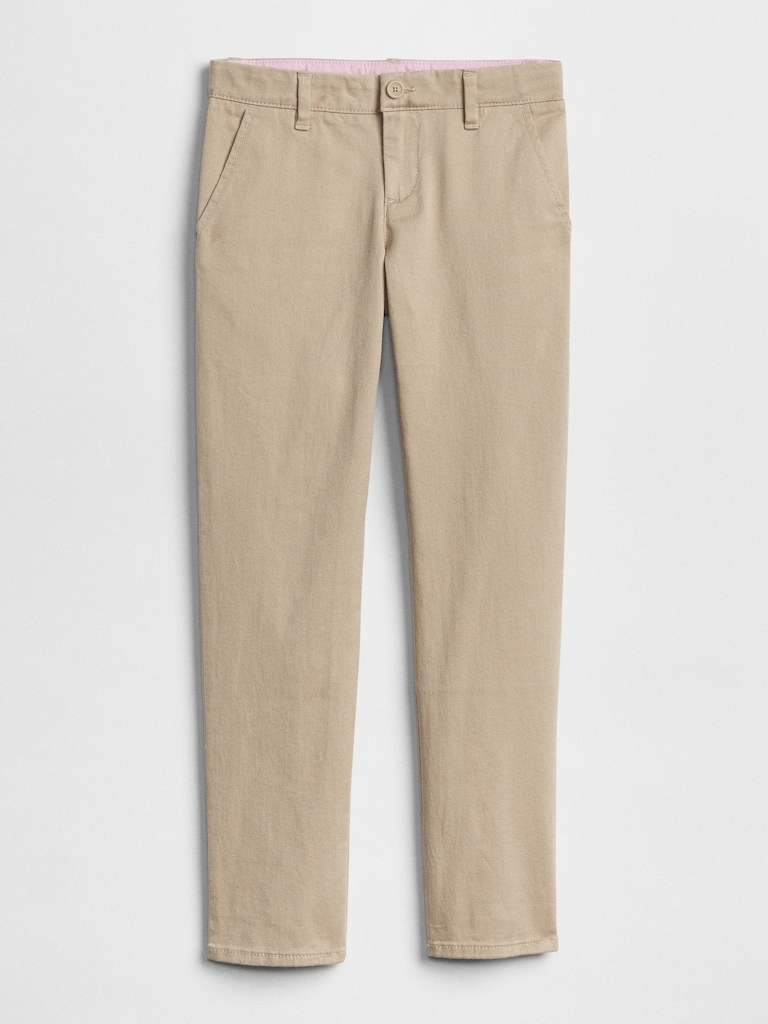 Kids Uniform Skinny Chinos in Stretch