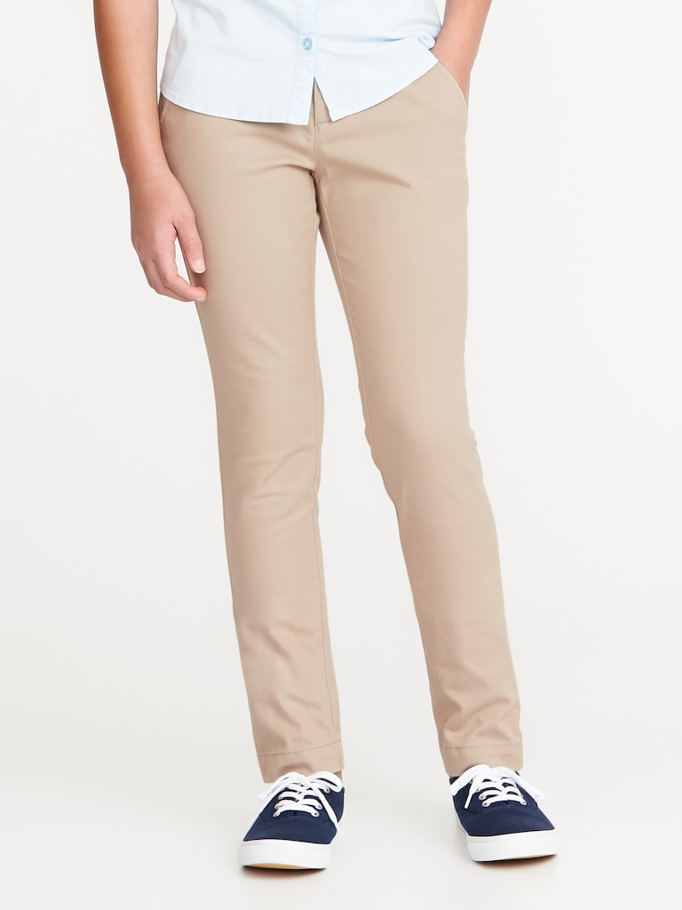 Skinny School Uniform Pants for Girls