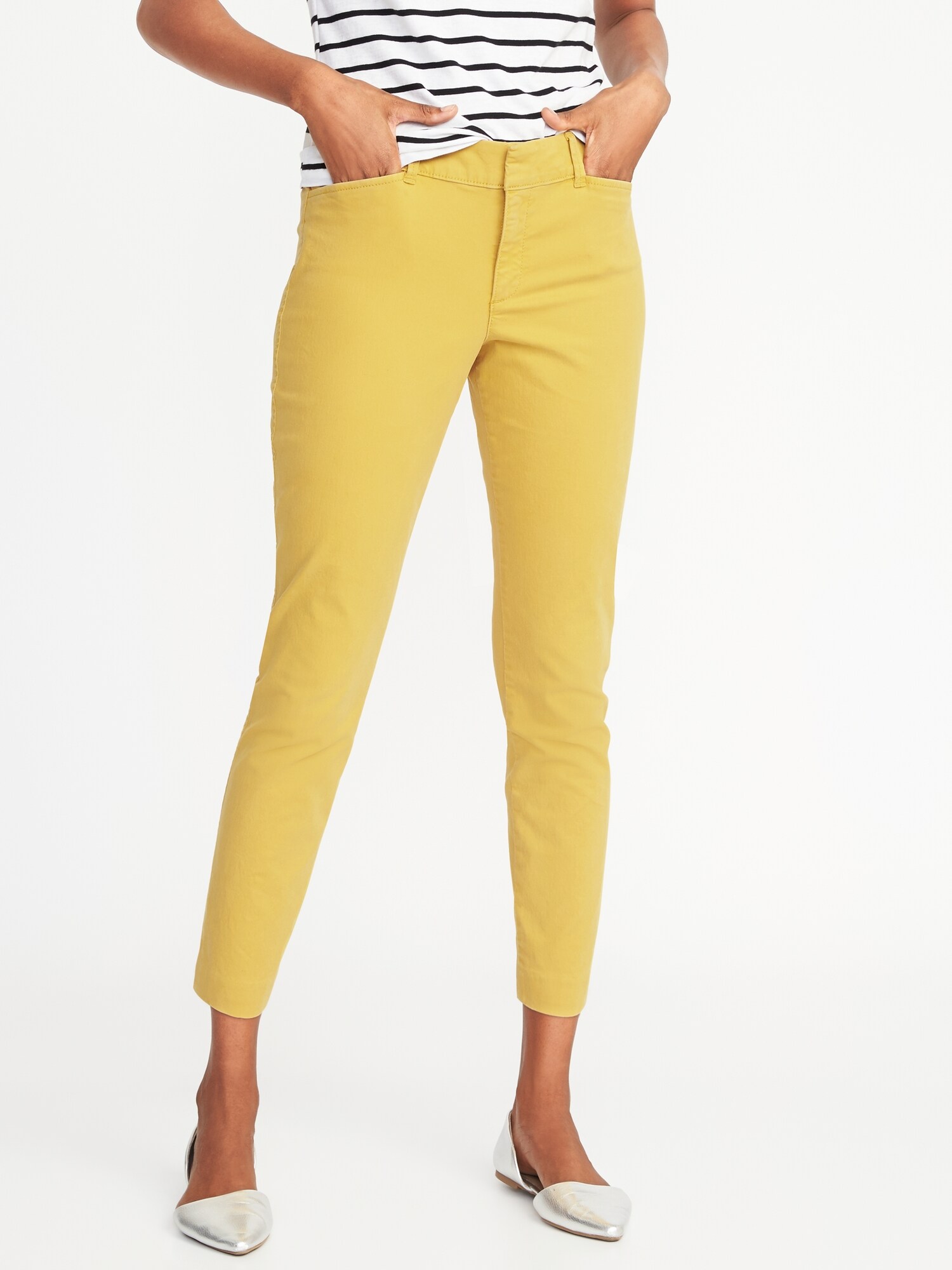old navy mid rise pixie chinos