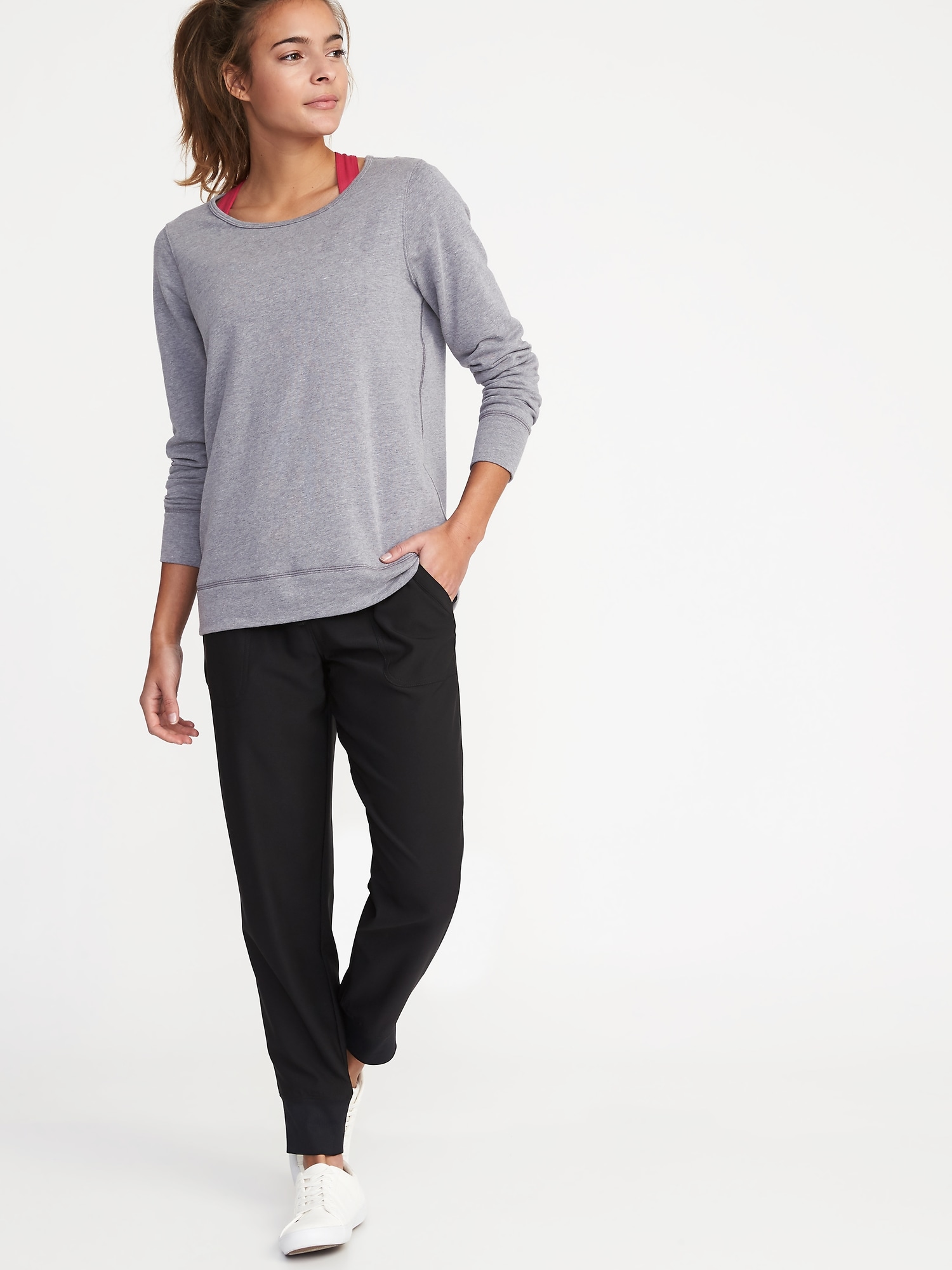 relaxed french terry sweatshirt old navy