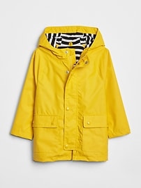 long lined raincoat with hood