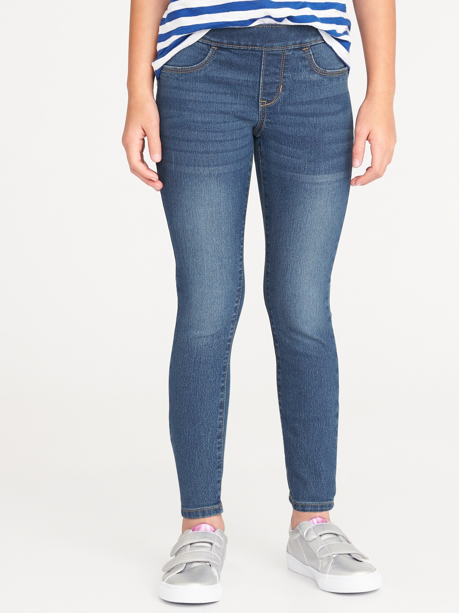 *Hot Deal* Skinny Built-In Tough Pull-On Jeans for Girls