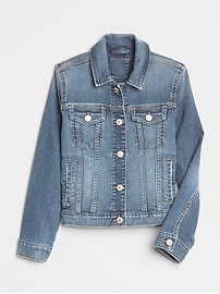 갭 여아용 청자켓 GAP Kids Icon Denim Jacket,medium indigo