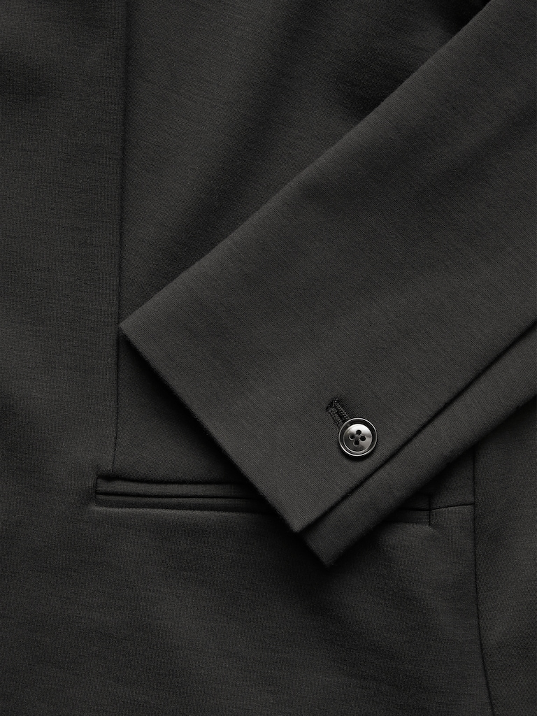 Unstructured Stretch Ponte Blazer