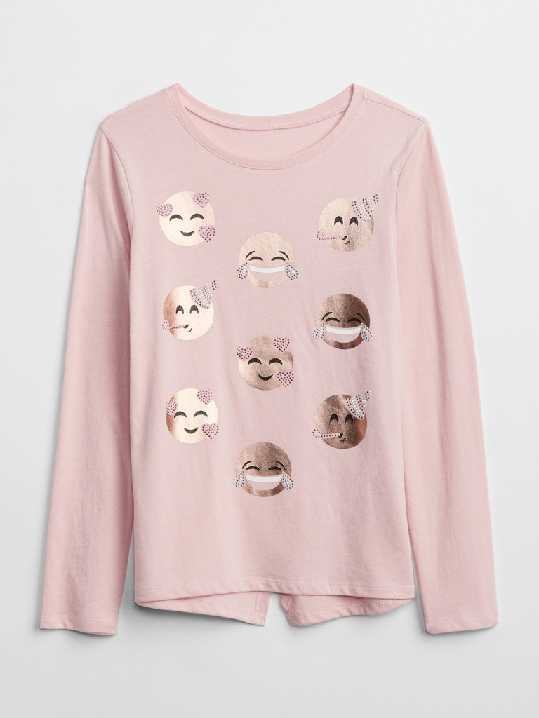 Appliques Graphic Long Sleeve T-Shirt