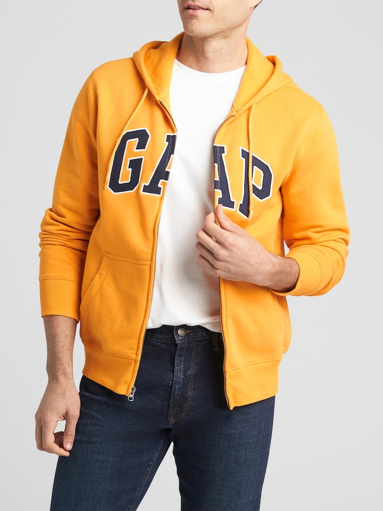 Relaxed Gap Logo Zip Hoodie