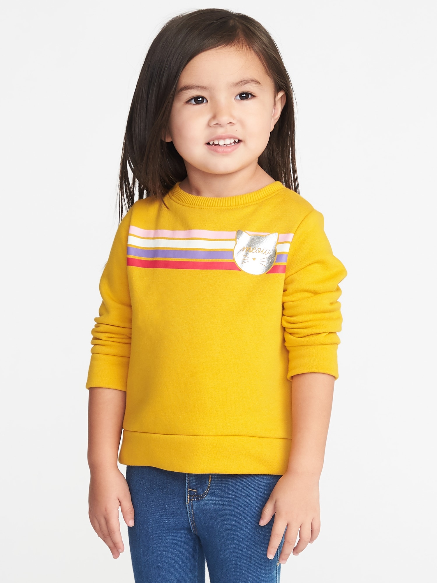 toddler yellow sweatshirt