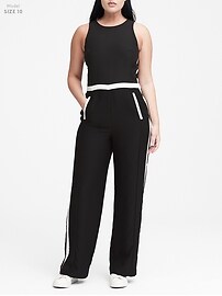 jumpsuit with side stripe