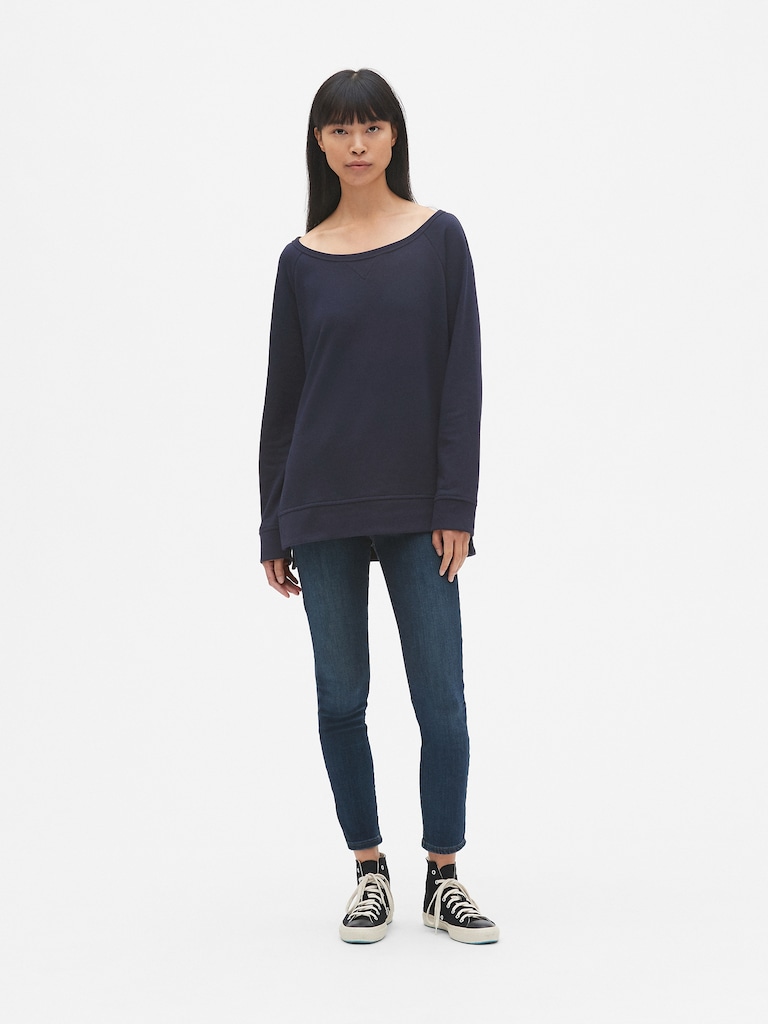 Vintage Soft Pullover Sweatshirt Tunic