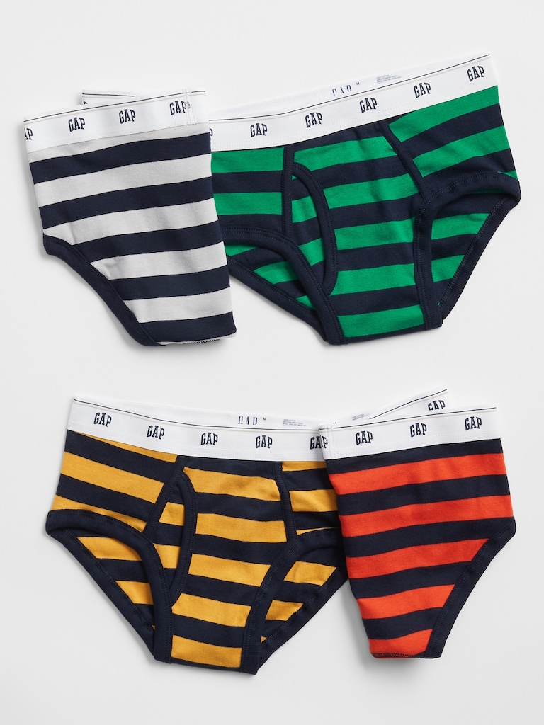 Kids Stripe Briefs (4-pack)