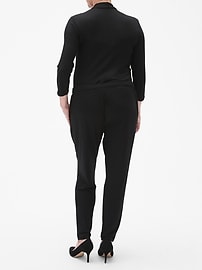 gap long sleeve wrap jumpsuit