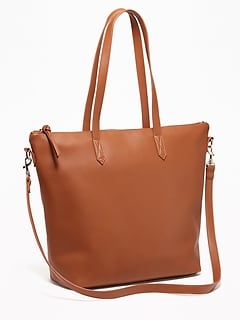 Women S Handbags Purses Old Navy Faux Leather Zip Top Tote For Women