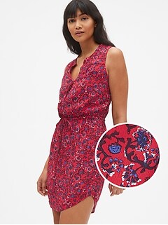 Red Shirt Dress
