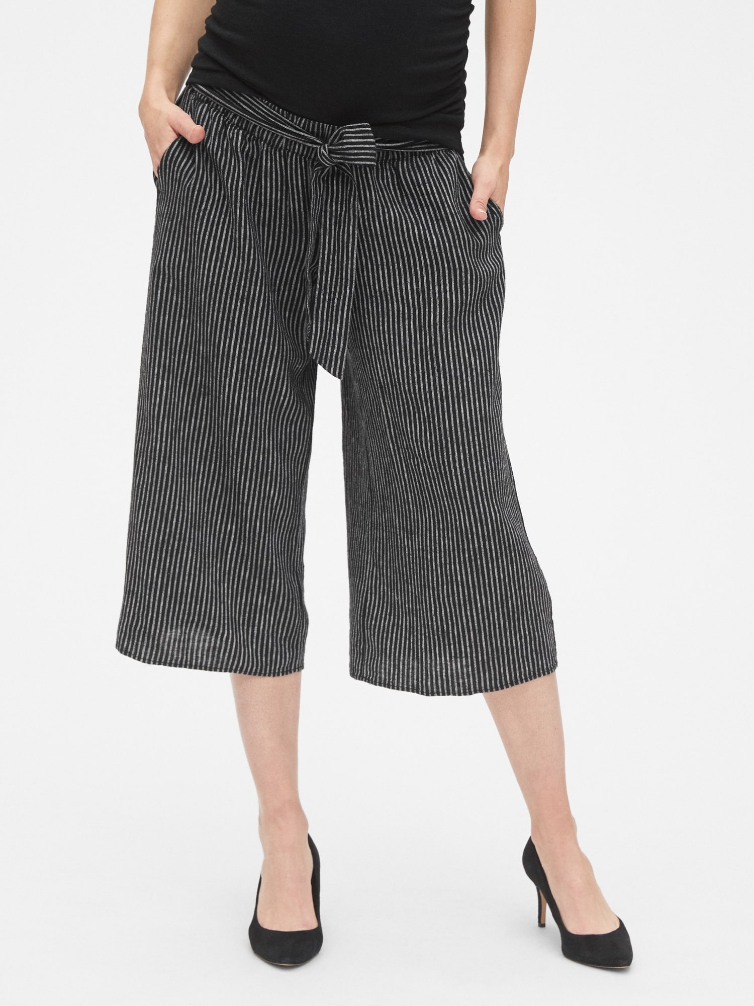 gap pull on crop trousers