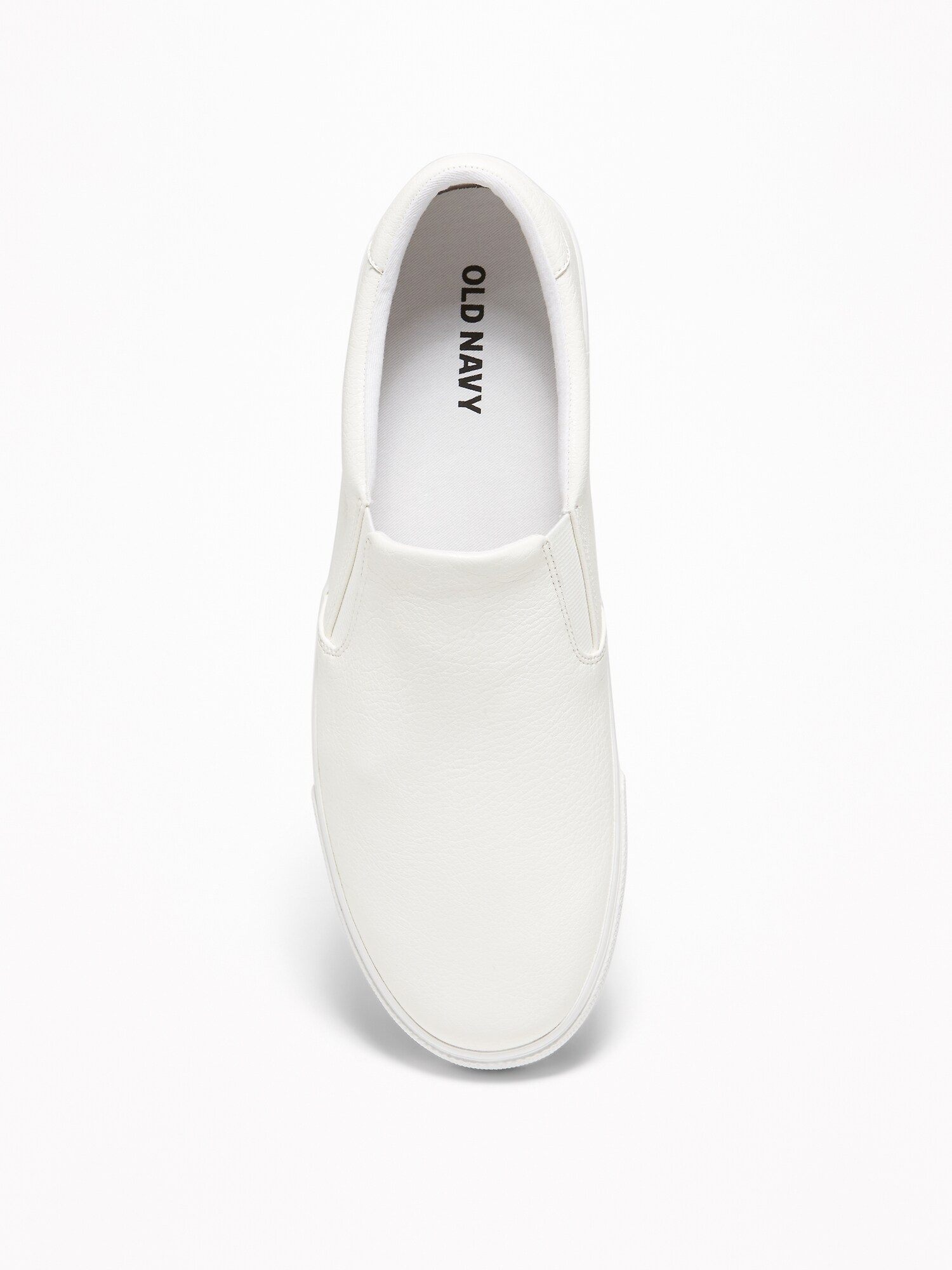 white slip on shoes for men