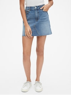 gap jean skirt