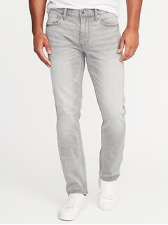 light gray jeans mens outfit