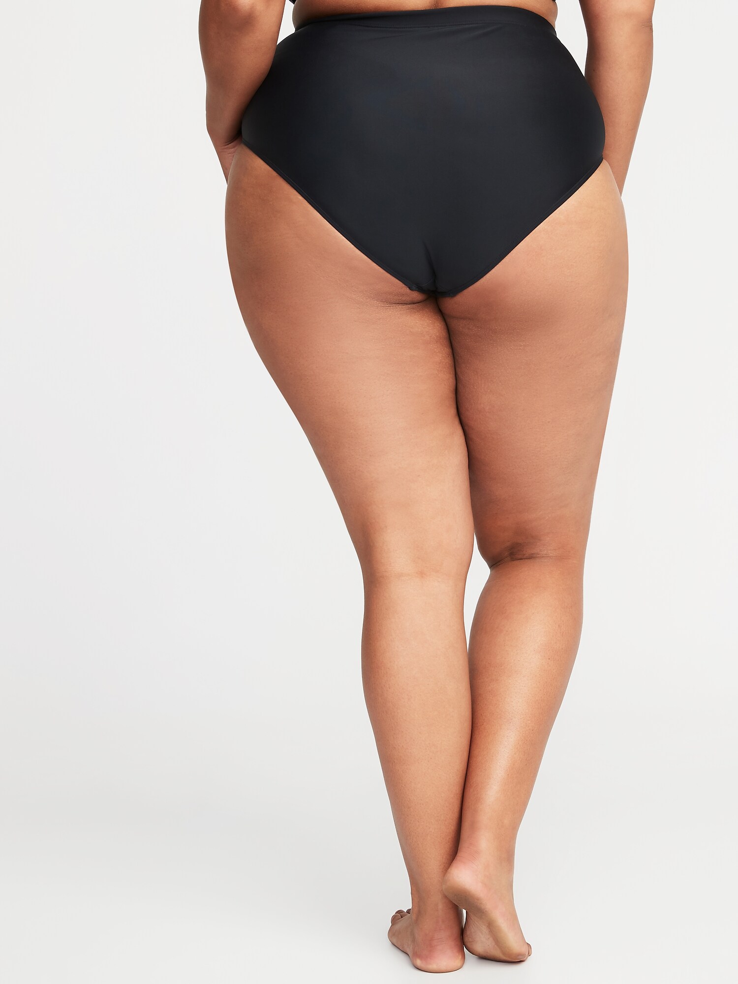 high waisted plus size swim bottoms