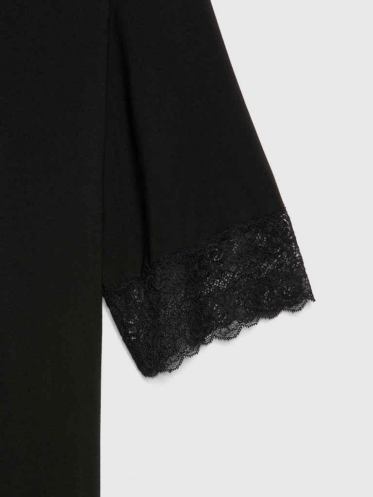 Maternity Softest Modal Lace-Trim Robe