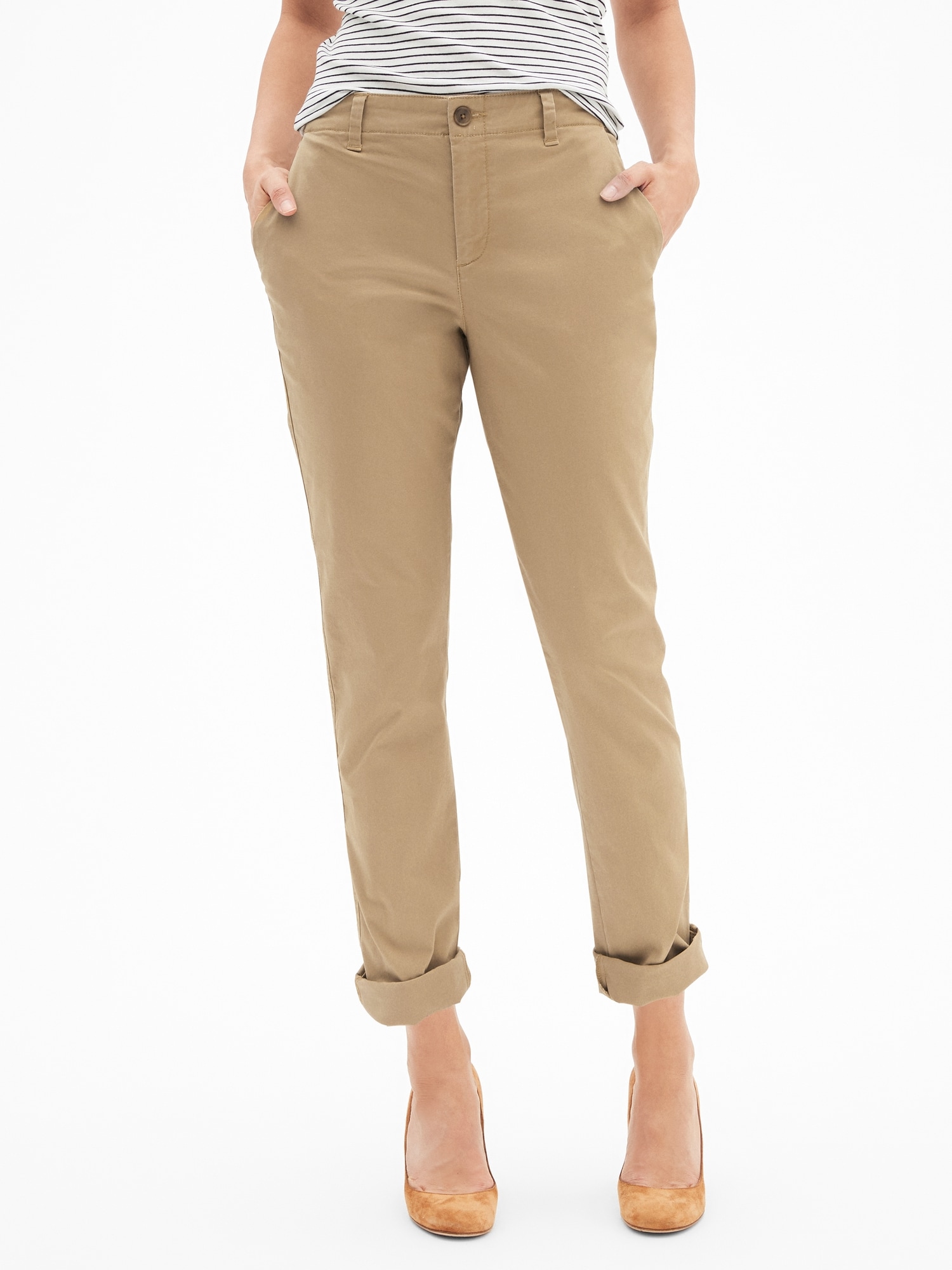 satin stripe trousers