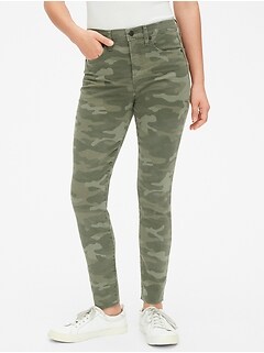 womens camo cargo pants gap