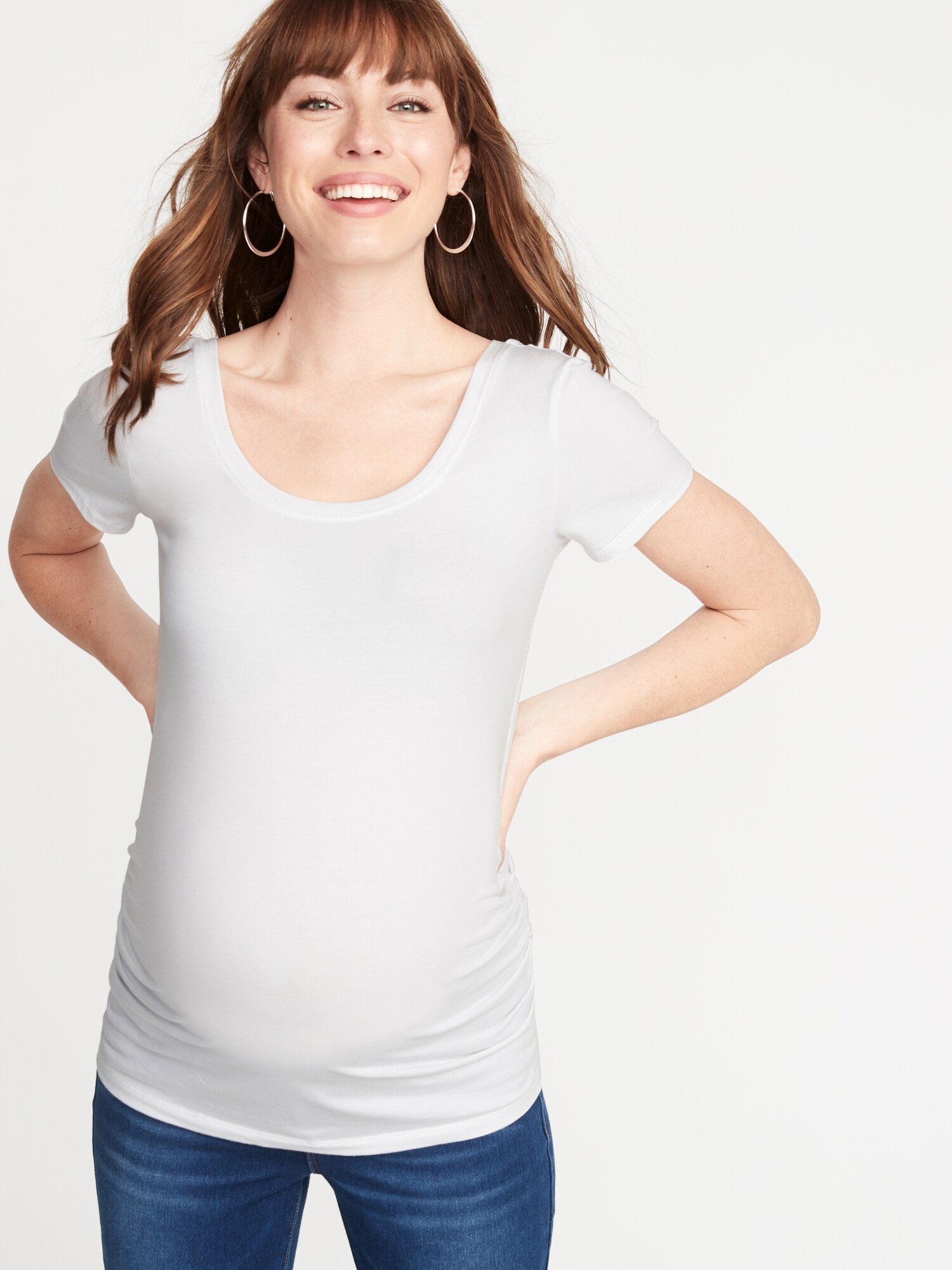 gap scoop neck tee