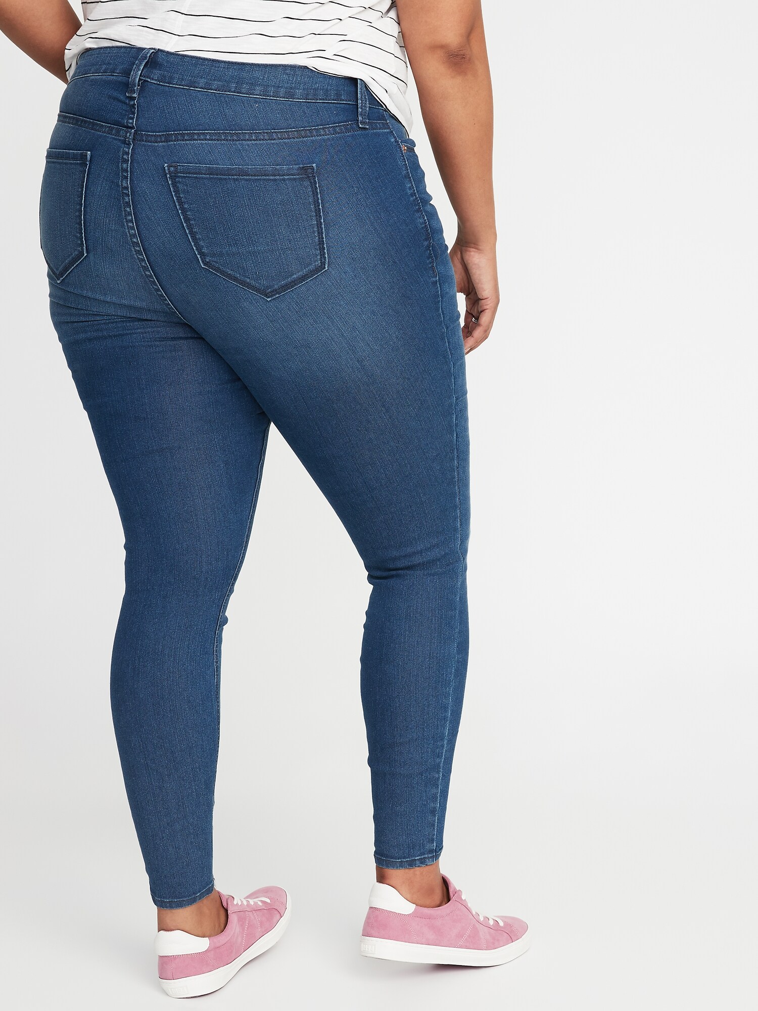 Plus-Size Super Skinny Ankle Jeans 