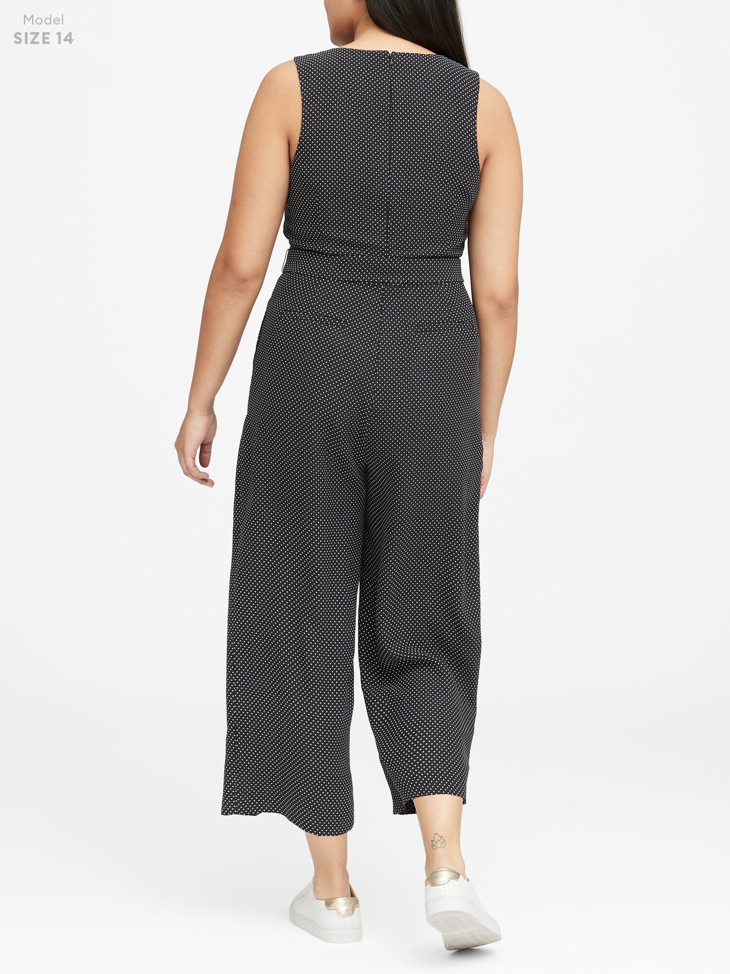 banana republic polka dot jumpsuit