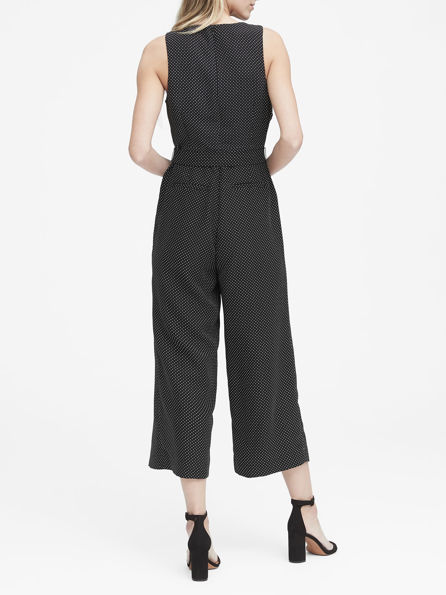 banana republic polka dot jumpsuit