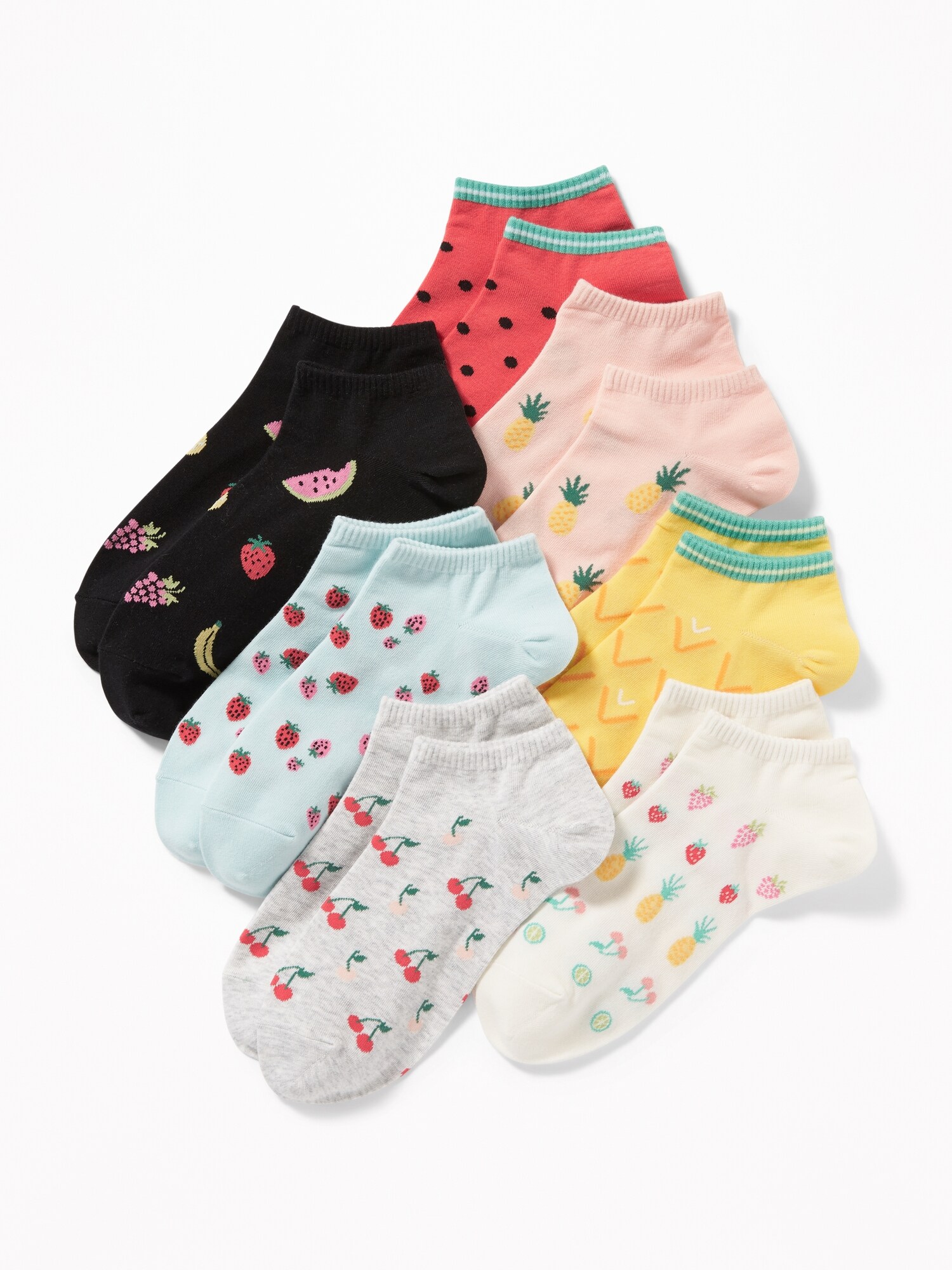 womens patterned ankle socks