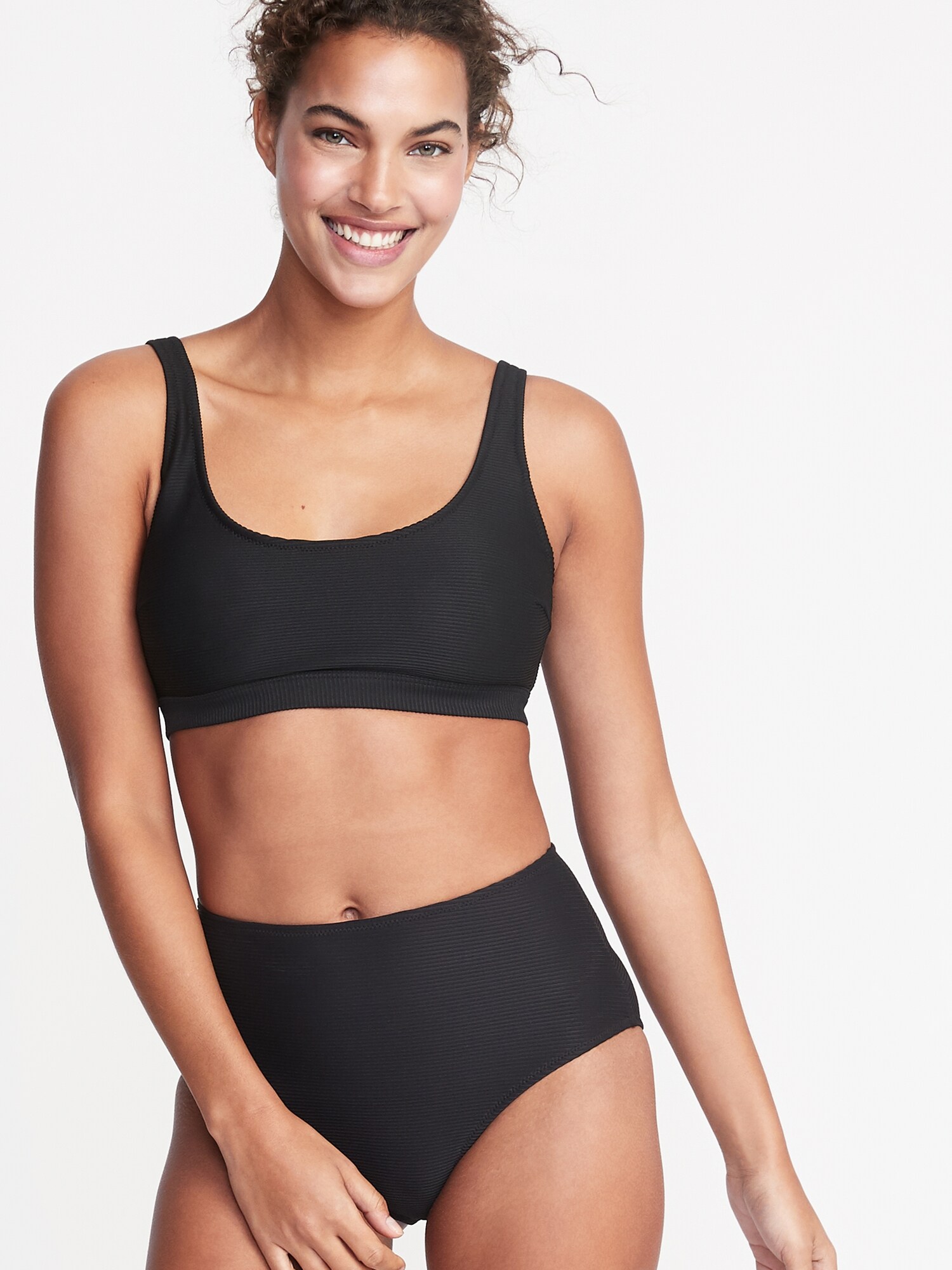 old navy black bikini top