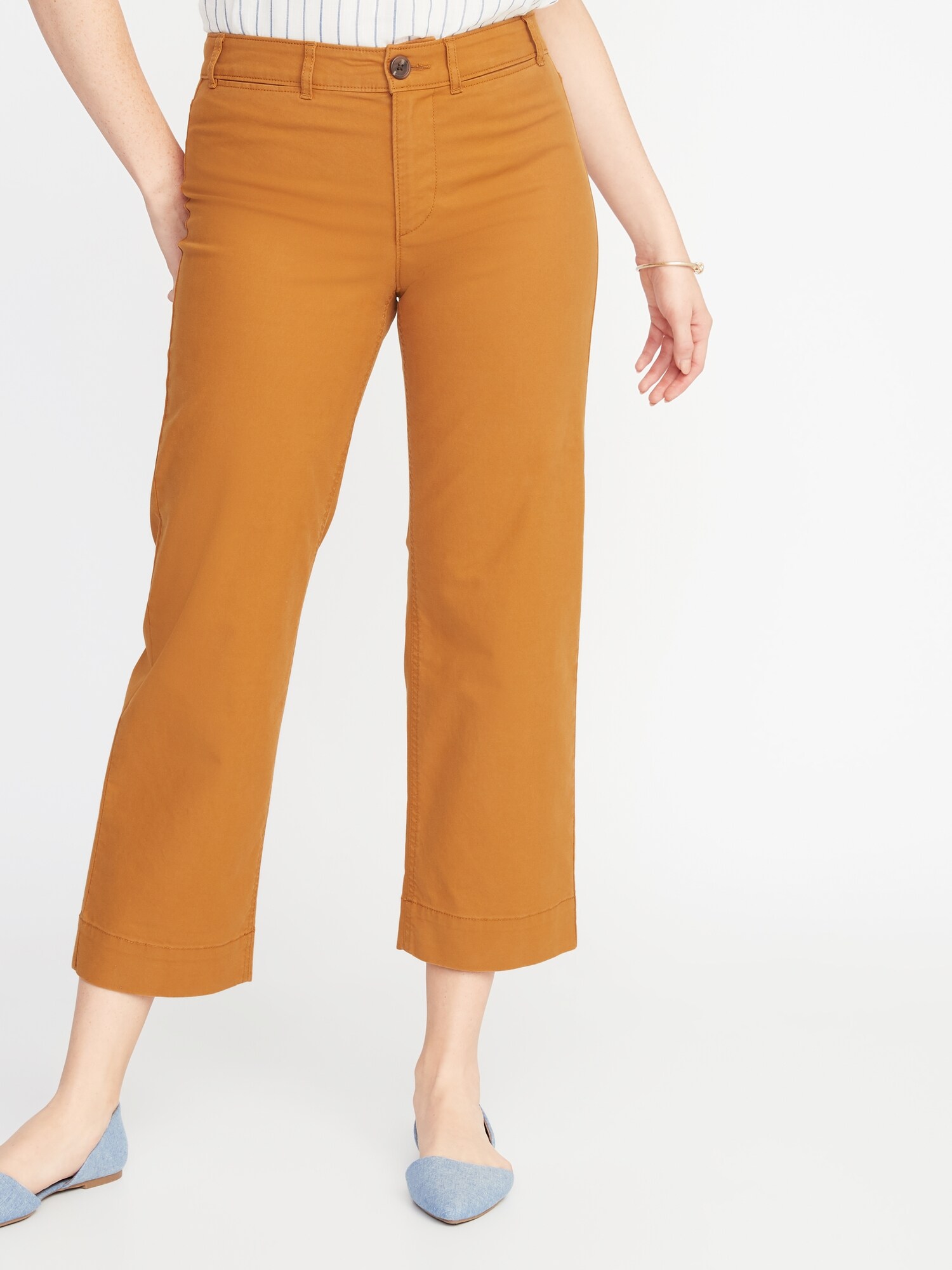 old navy wide leg chinos