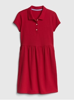 red polo dress