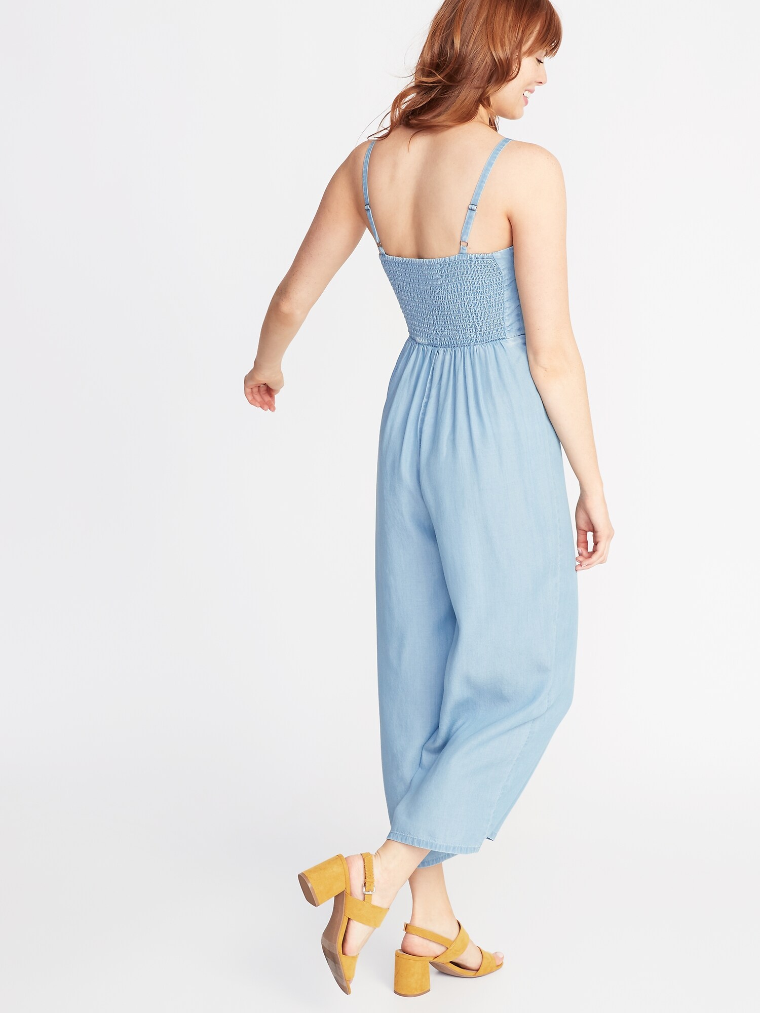 chambray jumpsuit old navy